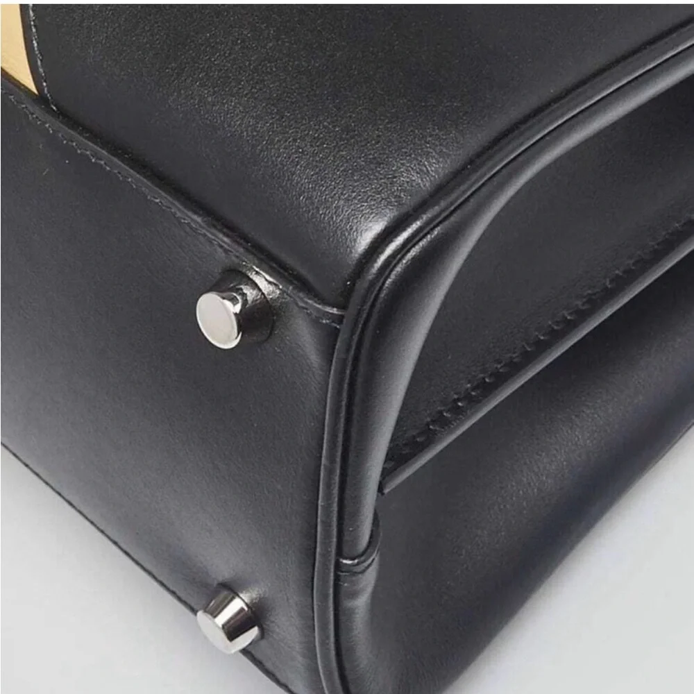 Gucci Zumi Black and Cream Satchel - Picture 6 of 12